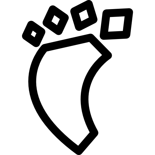Four toe footprint